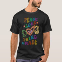 Groovy PEACE LIEBE DRITTER GRAD Leopard Print 3rd