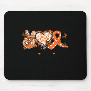 Groovy Peace Liebe heilt Multiple Sklerose Awarene Mousepad