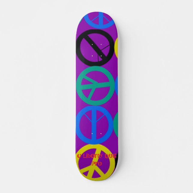 GROOVY PEACE PRO SKATEBOARD - CUSTOMIZED SIZING (Vorne)