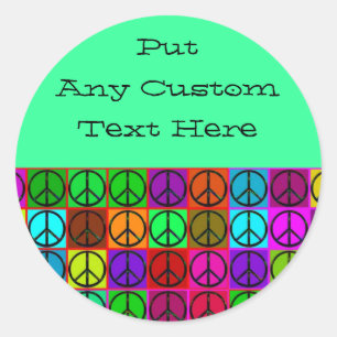 Groovy Peace signiert Stickers