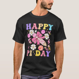 Groovy Pi Tag 3 14 Coquette Bow Mathe Lehrer Stud T-Shirt