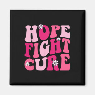 Groovy Pink Hope Fight Cure Breast Cancene Awarene Magnet