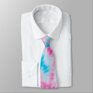 Groovy Pink und Blue Gefärbte Krawatte