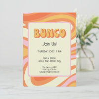 Groovy Pink und Orange Bunco
