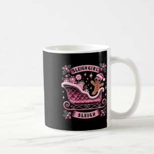 Groovy Pink Weihnachtsbonbon-Schlitten Mädchen Leb Kaffeetasse