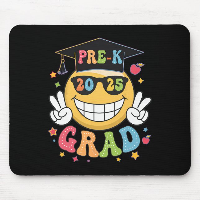 Groovy Pre-K Absolvent Glückwunsch zum Abschluss C Mousepad (Vorne)