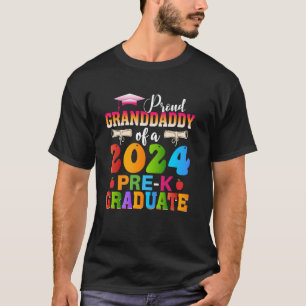 Groovy Proud Granddaddy von Graduate Grandda 2024 T-Shirt