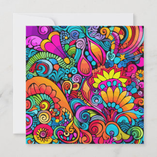 Groovy Psychedelic Floral