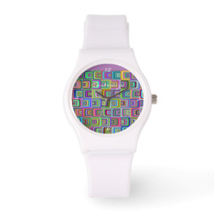Groovy Psychedelic Hippie-Stil Thunder_Cove Armbanduhr
