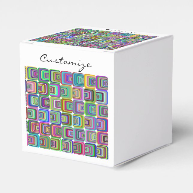 Groovy Psychedelic Hippie-Stil Thunder_Cove Geschenkschachtel (Vorderseite)