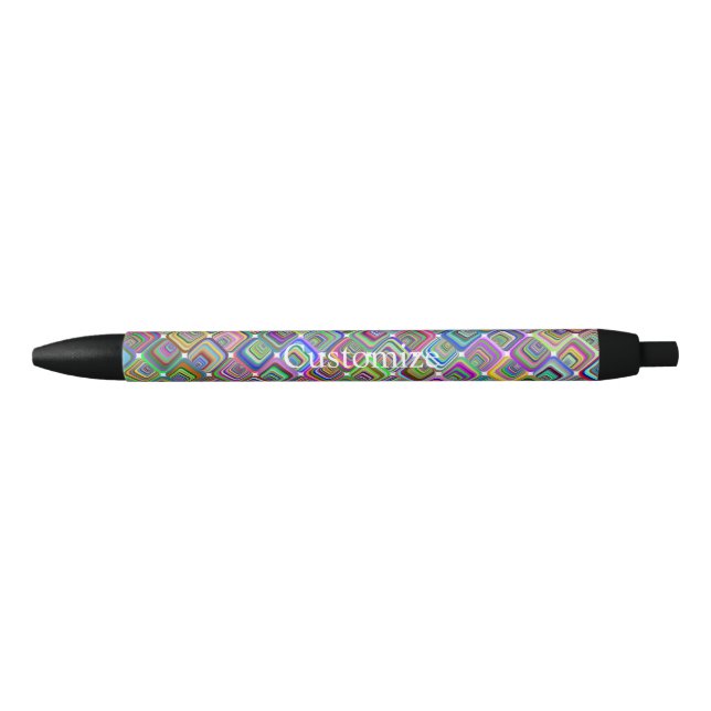Groovy Psychedelic Hippie-Stil Thunder_Cove  Kugelschreiber (Vorderseite)