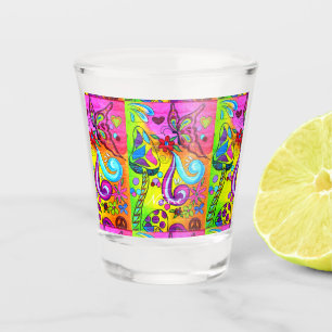 Groovy Psychedelic Magic Pilze Thunder_Cove Schnapsglas