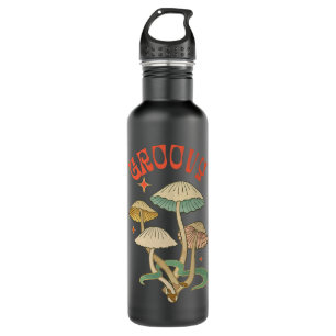Groovy Psychedelic Mushroom Throwback 70er Retro H Edelstahlflasche