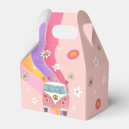 Groovy Rainbow Birthday Party Geschenkschachtel