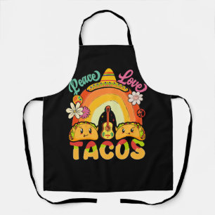 Groovy Rainbow Festival Mexiko Food Lover Peace L Schürze