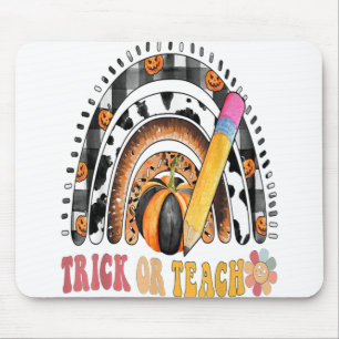 Groovy Rainbow Halloween Kostüm für Lehrertrick Mousepad