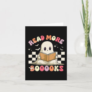 Groovy Read more Bücher Niedlich Ghost Boo Funny H Karte