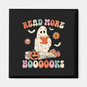 Groovy Read more Bücher Niedlich Ghost Boo Funny H Magnet
