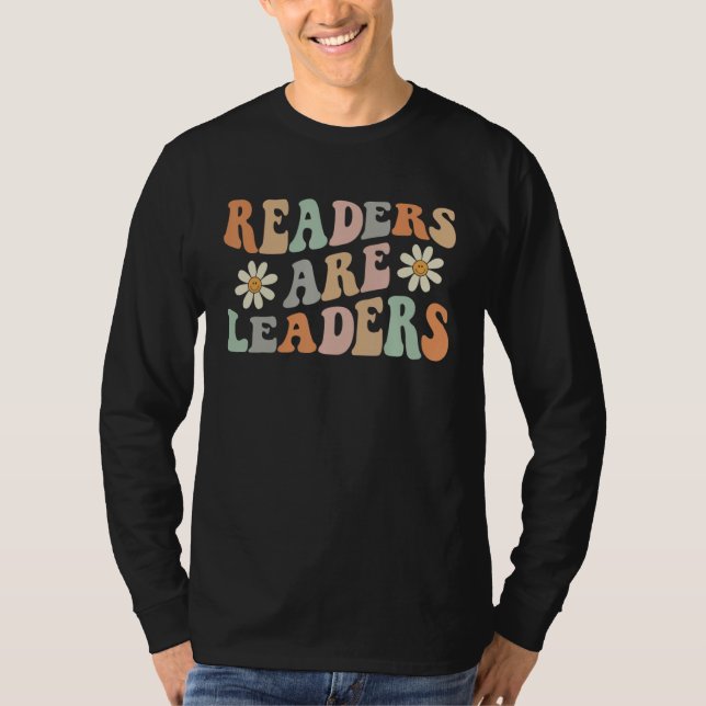Groovy Readers Are Leaders Teacher Student Book  S T-Shirt (Vorderseite)