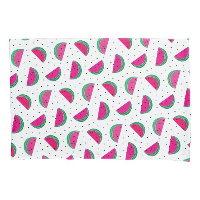 Groovy Red Green Modern Watermelon. Kissenbezug (Vorderseite)