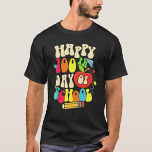 Groovy Retro 100. Schultag 100 Tage Schule B T-Shirt