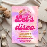 Groovy Retro 60. Let's Disco Geburtstagsparty Einladung<br><div class="desc">Mit unserem "Groovy Retro 60th Let's Disco Birthday Party Invitation" können Sie sechs fantastische Jahrzehnte feiern und feiern - eine funky und unterhaltsame Art, Ihre Freunde zu einer epischen Disco-Feier einzuladen! Diese Einladung fasst das Wesen der Groovy 70er-Ära mit Retro-Designs und disco-inspiriert Elementen zusammen, die Sie in die Tanzflächen von...</div>