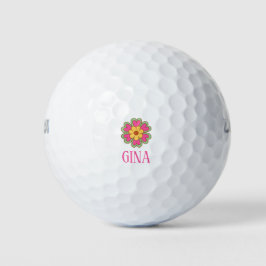 Groovy Retro 60er Hippie Golfball