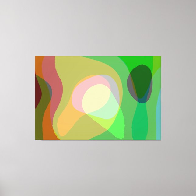 Groovy Retro Abstrakt Art 710 Leinwanddruck (Vorderseite)