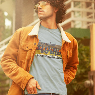 Groovy Retro ästhetische Lines Funny Phrase Willis T-Shirt