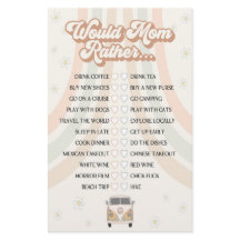 Groovy Retro Baby Dusche würde lieber spielen