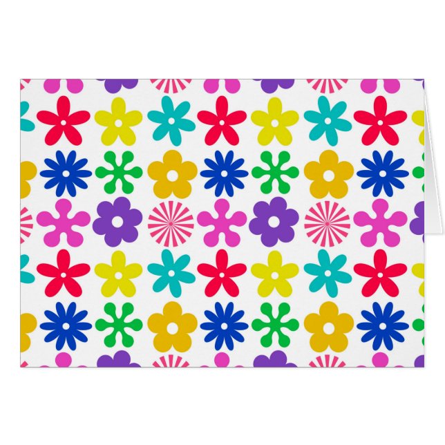 GROOVY RETRO-BLUME (Vorderseite (Horizontal))