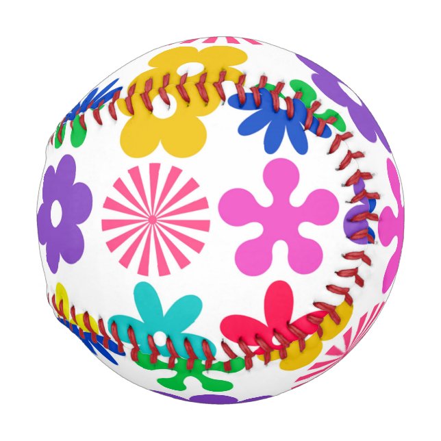 GROOVY RETRO-BLUME BASEBALL (Vorne Rechts)