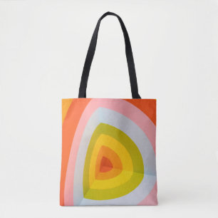 Groovy Retro Bögen Canvas-Tasche Tasche