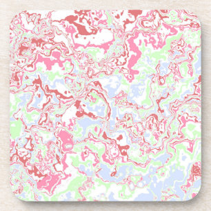 Groovy Retro Boho Eclectic Funky Buntes Marmor Getränkeuntersetzer