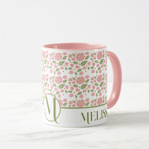 Groovy Retro Boho Pink Blume Muster Daisy Tasse