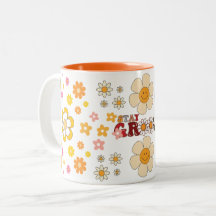 Groovy Retro Daisy Blume Pattern Boho Floral