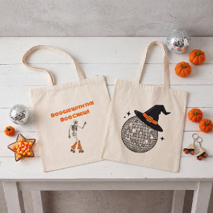 Groovy Retro Disco Halloween Boo Crew Canvas-Tasch Tragetasche