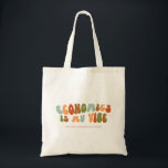 Groovy Retro Economics ist meine Vision, Ökonom Tragetasche<br><div class="desc">Retro-Stil "Economics is My Vibe" Tasche.</div>