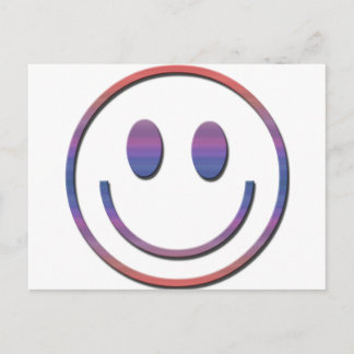 Groovy Retro Face Postkarte