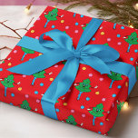 Groovy Retro Festive Girly Christmas Trees Geschenkpapier<br><div class="desc">Groovy Retro Festive Girly Weihnachtsbaumen Wrapping Paper Geschenkwrap bietet Groovy festliche Weihnachtsbäume. Ideal für Weihnachten und Feiertage Geschenkpackung für Familie und Freunde. Erstellt von Evco Studio www.zazzle.com/store/evcostudio</div>