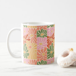 Groovy Retro Floral Kaffeetasse