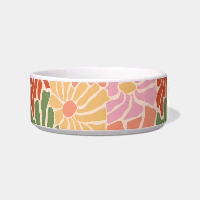 Groovy Retro Floral  Napf (Vorderseite)