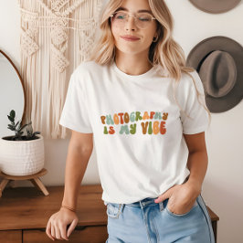 Groovy Retro Fotografie ist meine Sicht, Fotograf Tri-Blend Shirt