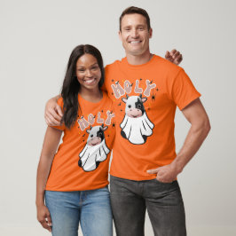 Groovy Retro Halloween "Heilige Kuh" T-Shirt