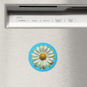 Groovy Retro Hippie Daisy Blume Summer Bouquet Magnet