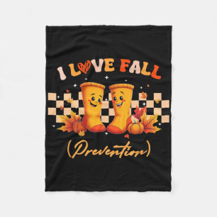 Groovy Retro I Liebe Fall (Prävention) Fleecedecke