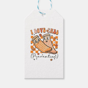 Groovy Retro I Liebe Herbstverhütung Funny Geschenkanhänger