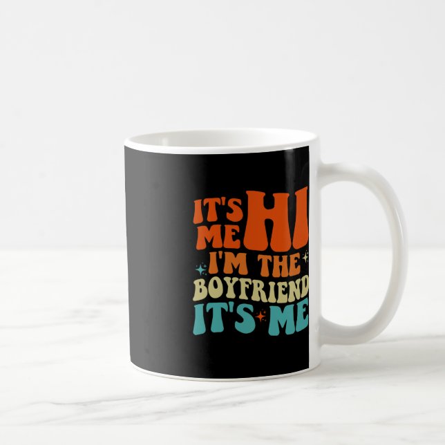 Groovy Retro Ich bin der Freund, ich bin's Kaffeetasse (Rechts)