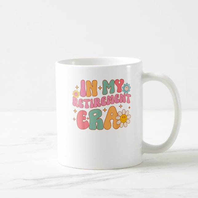 Groovy Retro in meinem Altersheim Era Funny Teache Kaffeetasse (Rechts)
