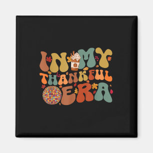 Groovy Retro in meiner dankbaren Ära Thanksgiving  Magnet